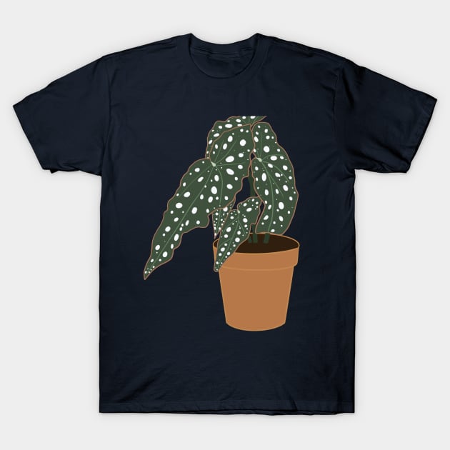 Begonia Maculata Plant – Clay Pot T-Shirt by Raquel’s Room